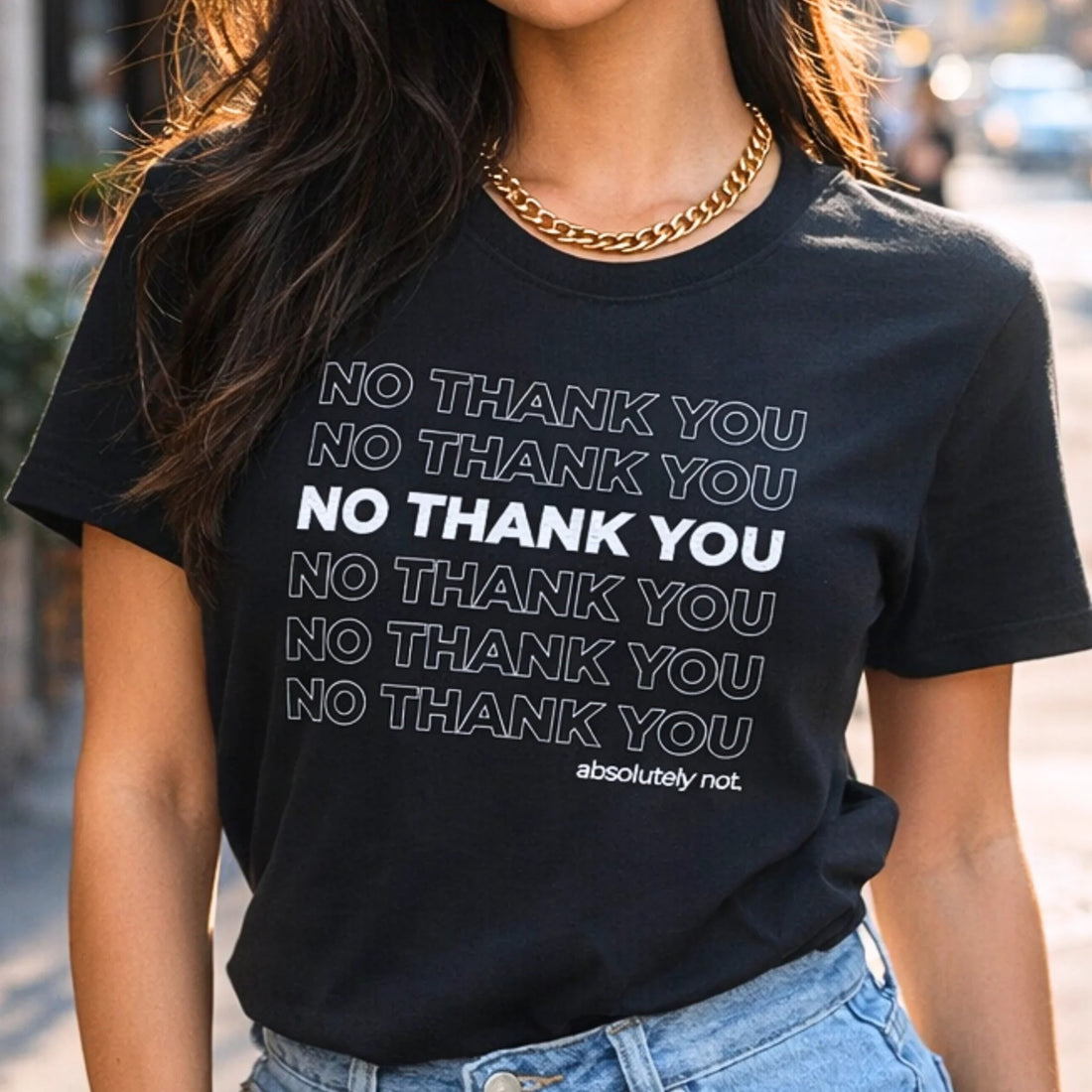 New Cotton T-shirt Round Neck Printed Short Sleeve